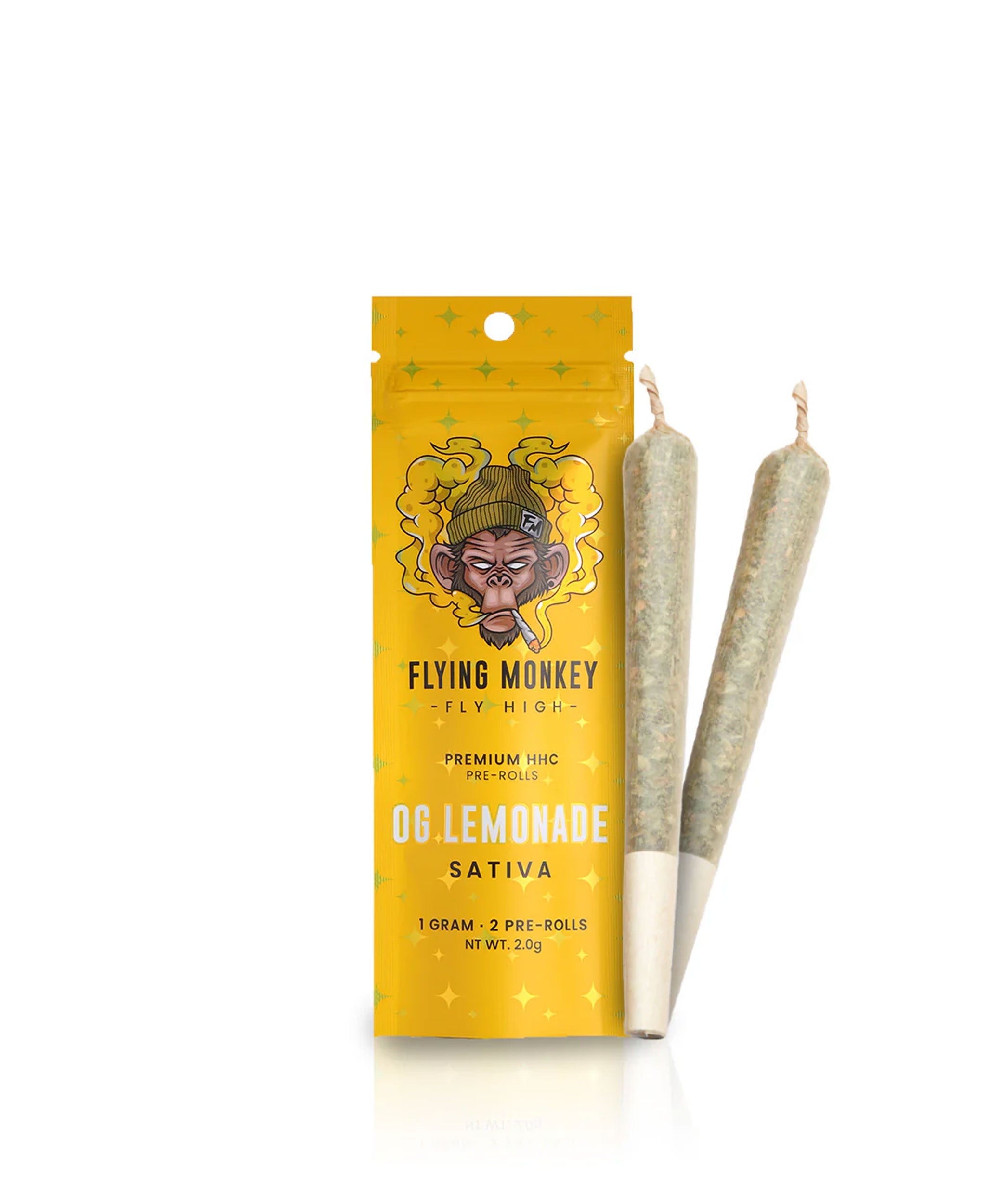 Flying Monkey HHC 2x1G Prerolls OG Lemonade