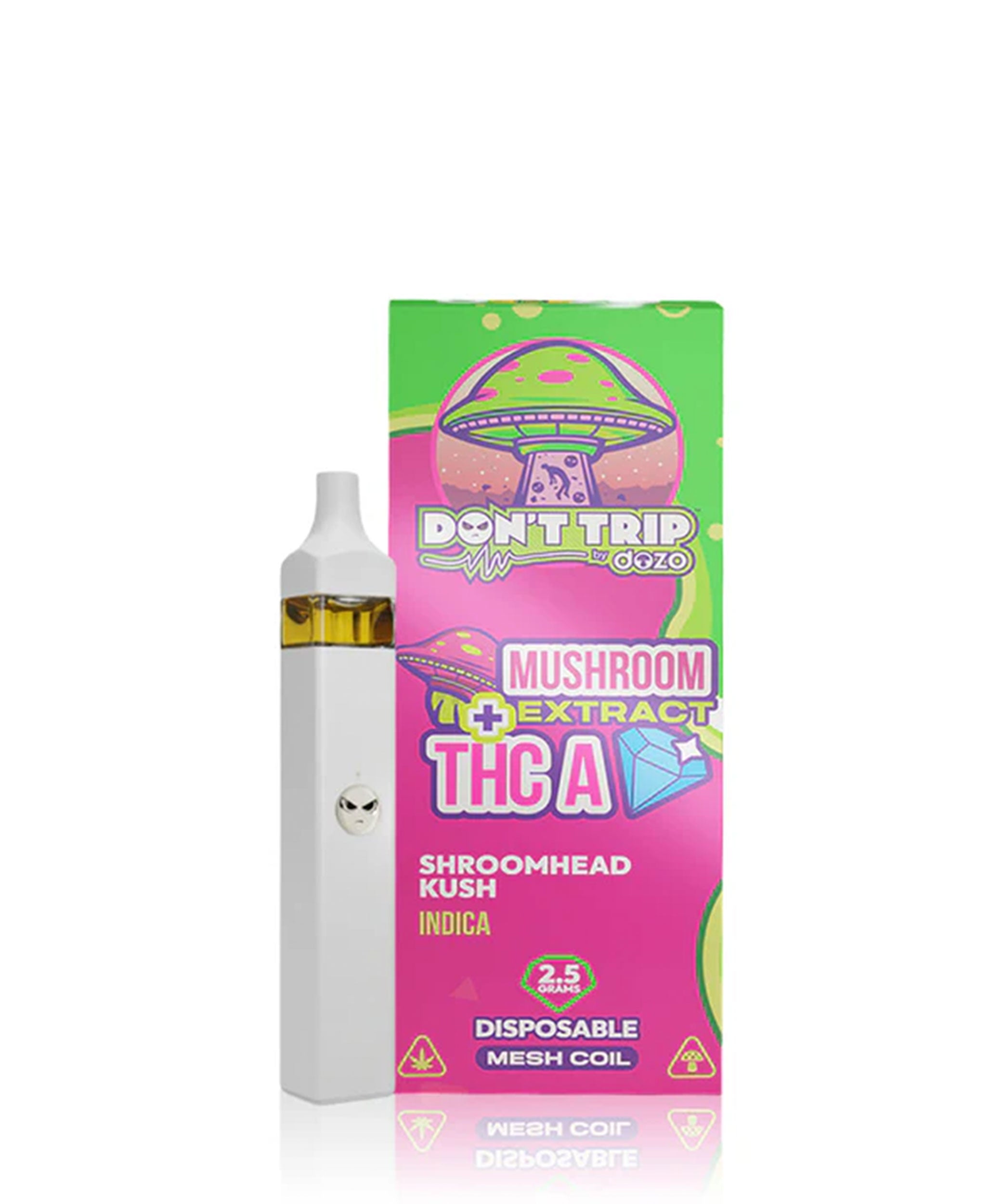 Dozo Don't Trip Mushroom + THCa 2.5G Shroomhead Kush Vape