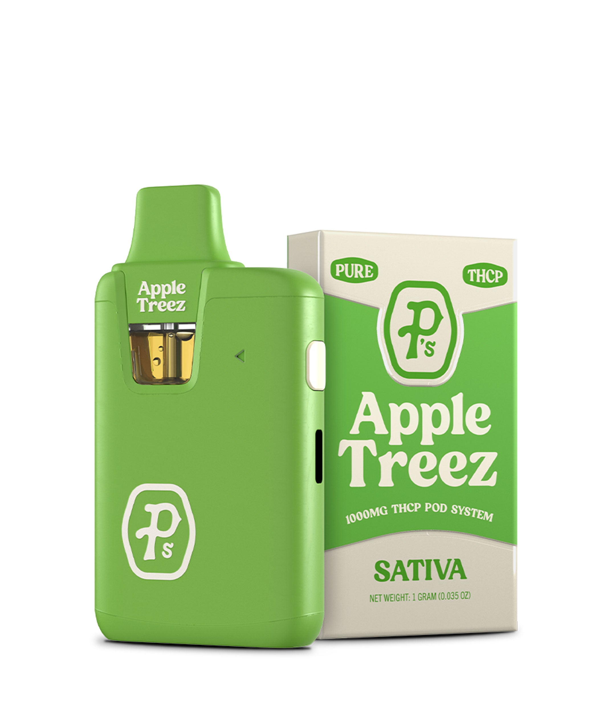 Pure P's THCp 1ML Vape Apple Treez