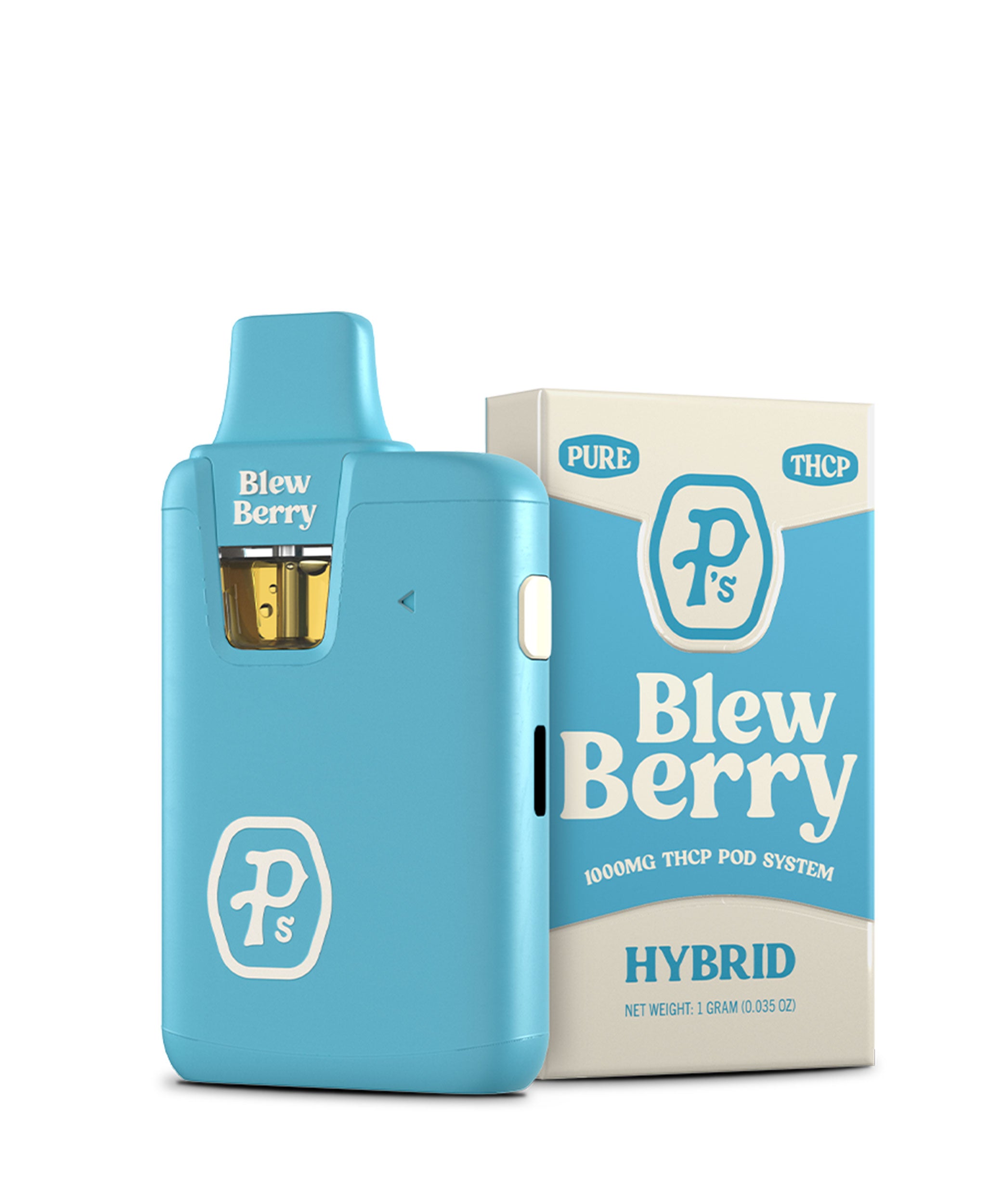 Pure P's THCp 1ML Vape Blew Berry