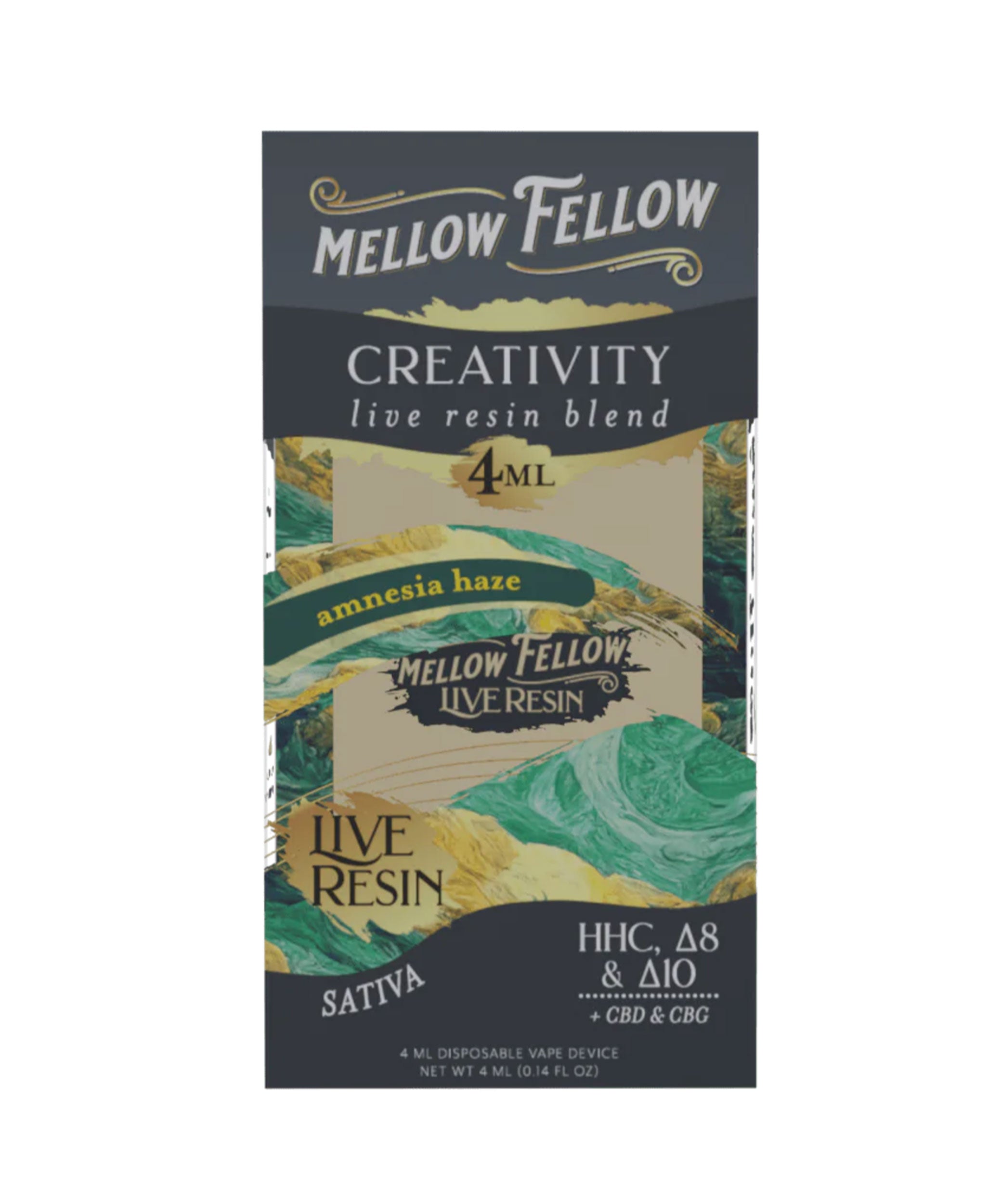 Mellow Fellow Creativity Live Resin Blend Amnesia Haze