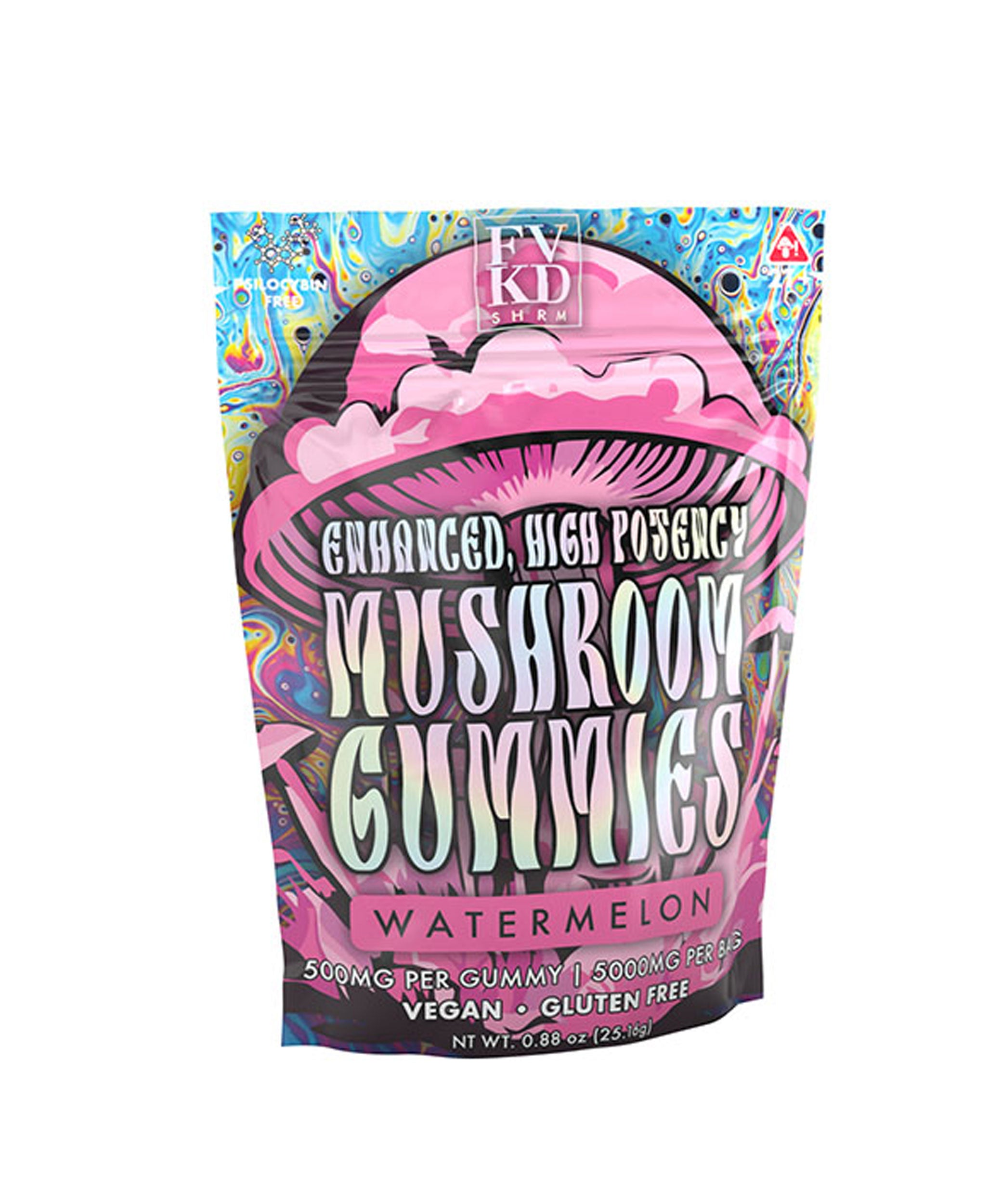 FVKD 500MG Mushroom Gummies Watermelon