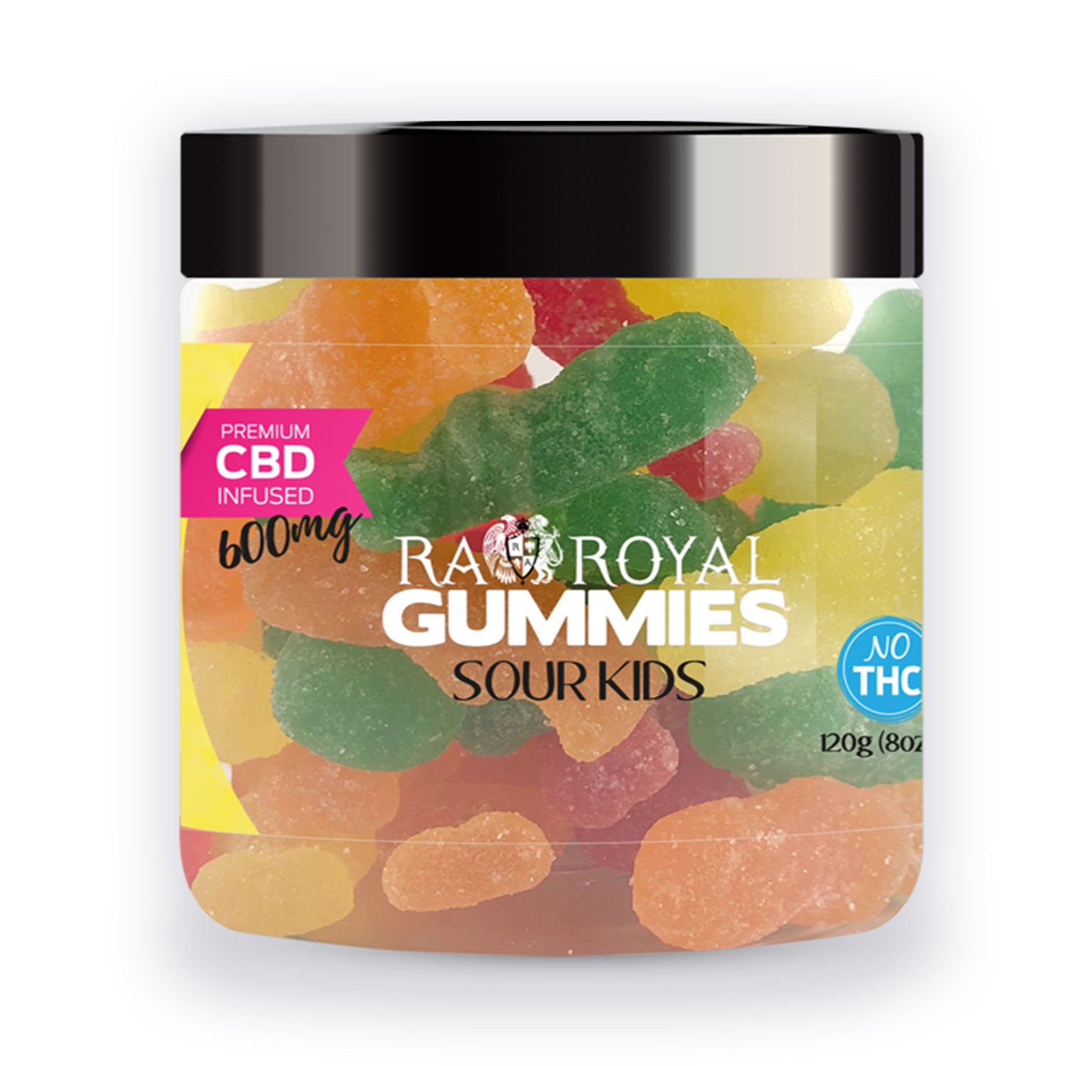 Ra Royal Sour Kids CBD Gummies 600MG