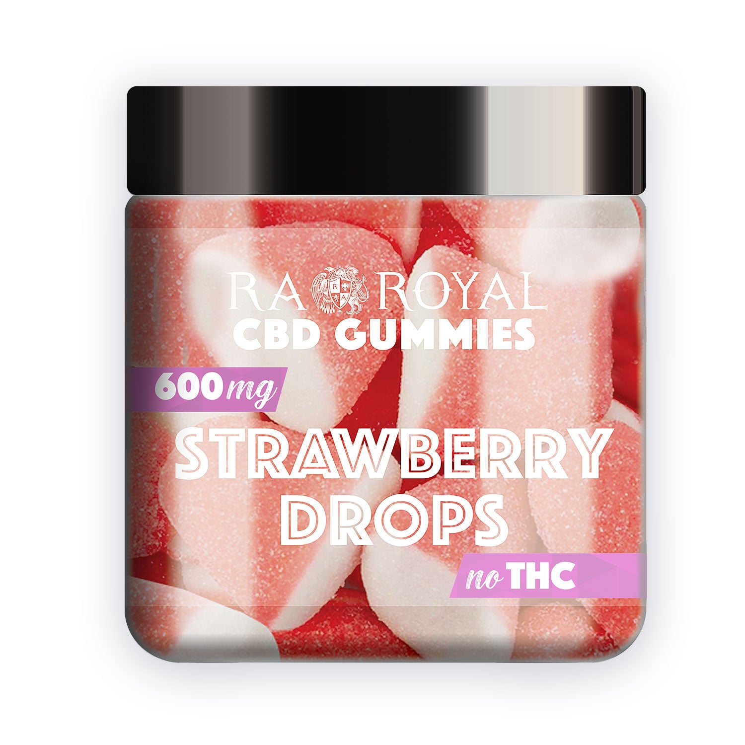 Ra Royal Strawberry Drops CBD Gummies 600MG