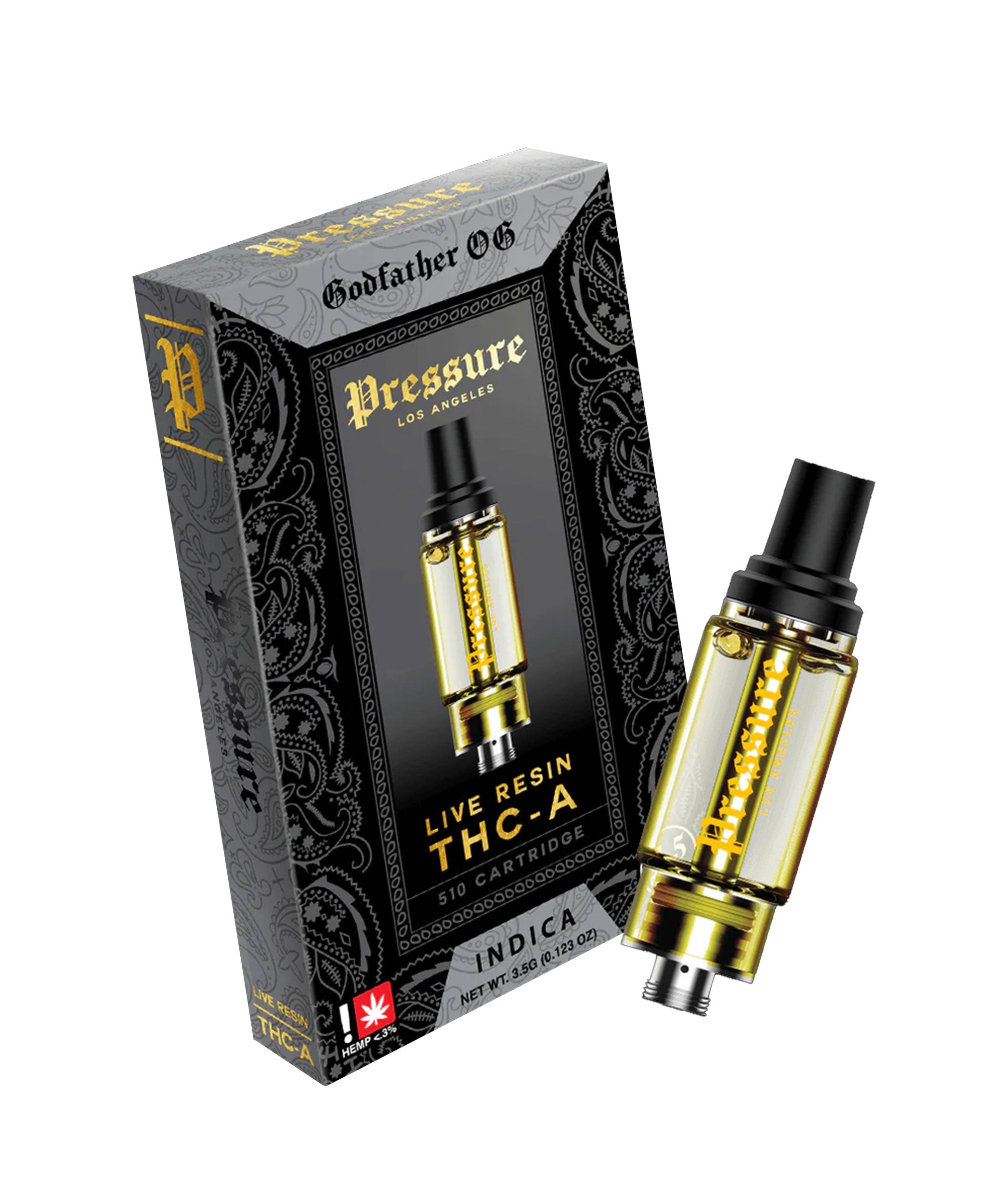 Pressure THCa Live Resin 3.5ML Cartridge Godfather OG