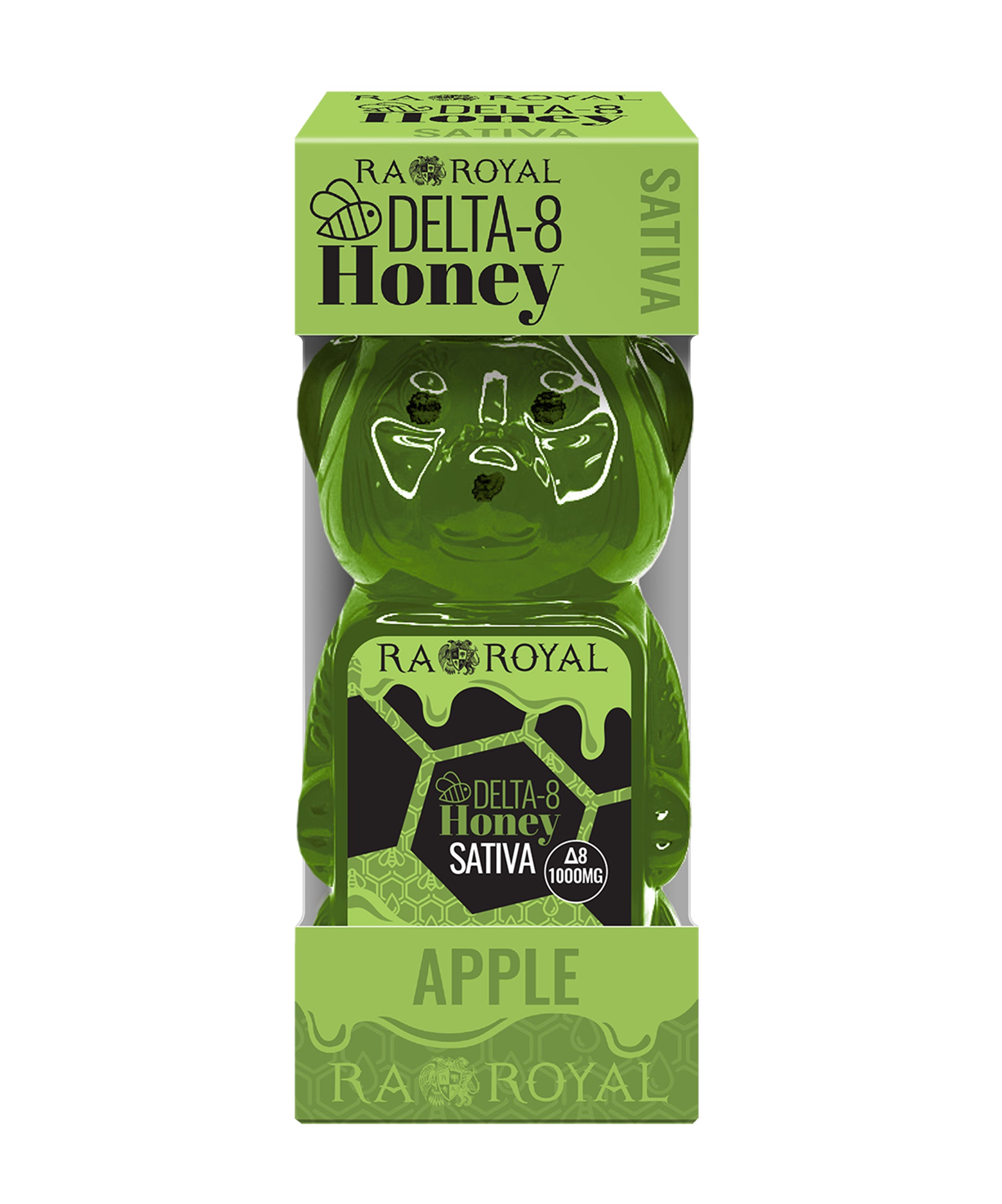 Ra Royal Apple Crisp Sativa Delta 8 Honey Bear 1000MG