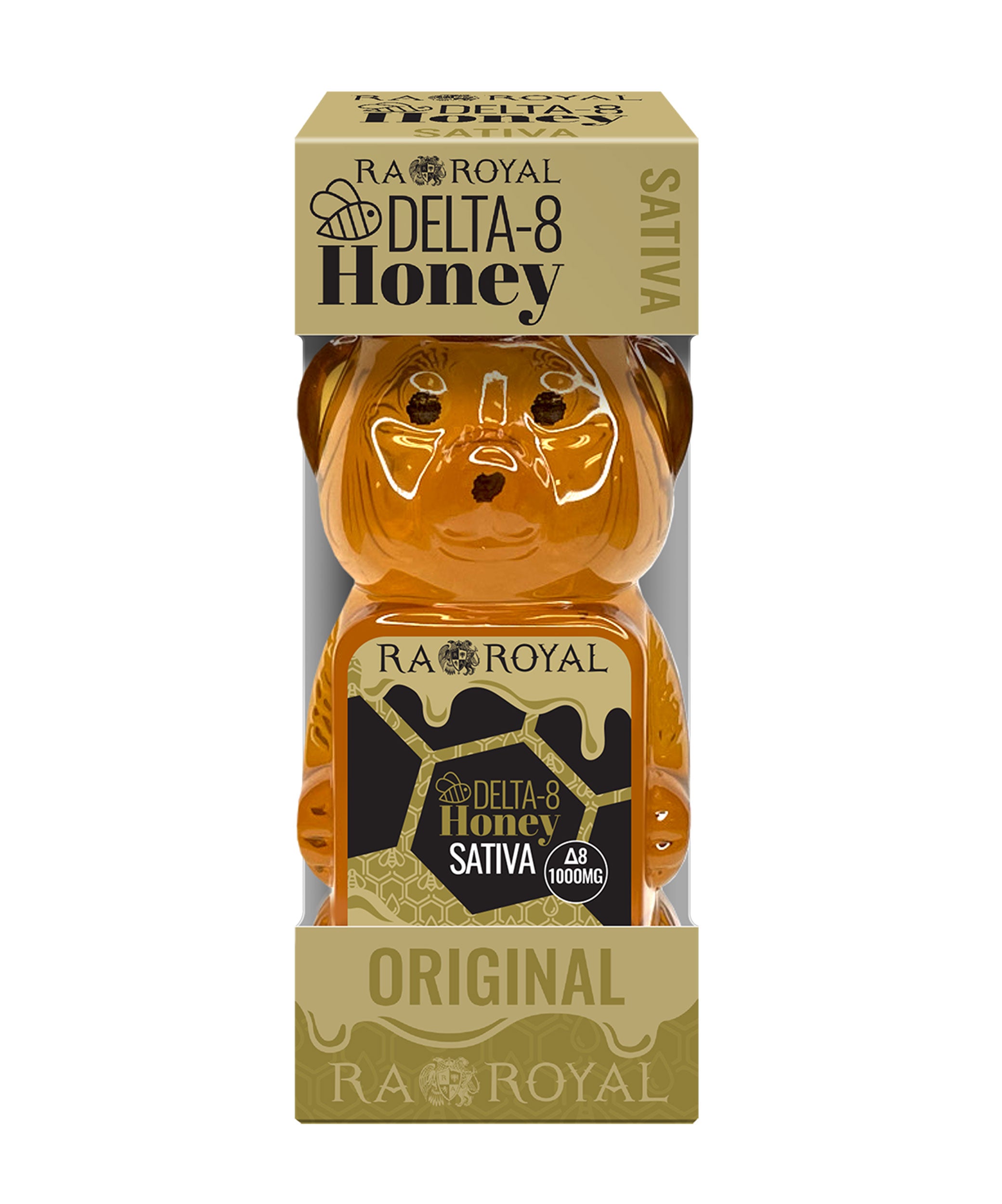 Ra Royal Original Honey Bee Sativa Delta 8 Honey Bear 1000MG