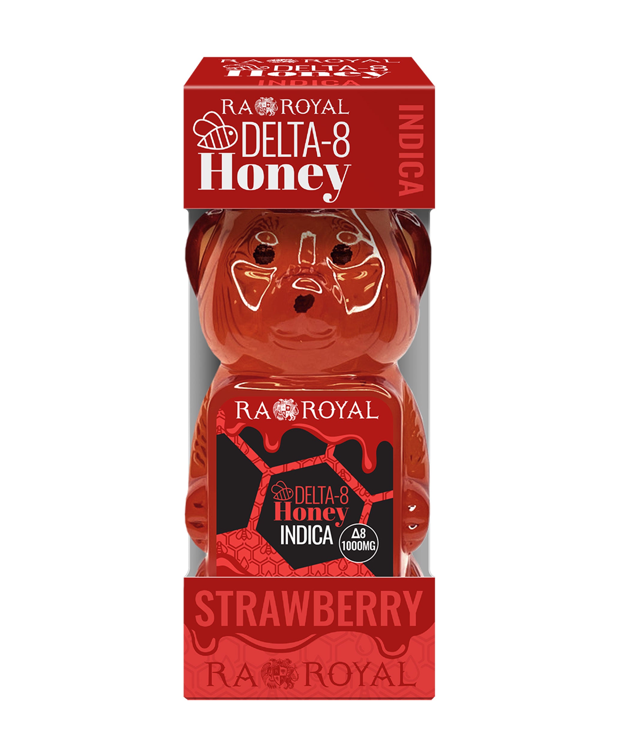 Ra Royal Strawberry Buzz Indica Delta 8 Honey Bear 1000MG