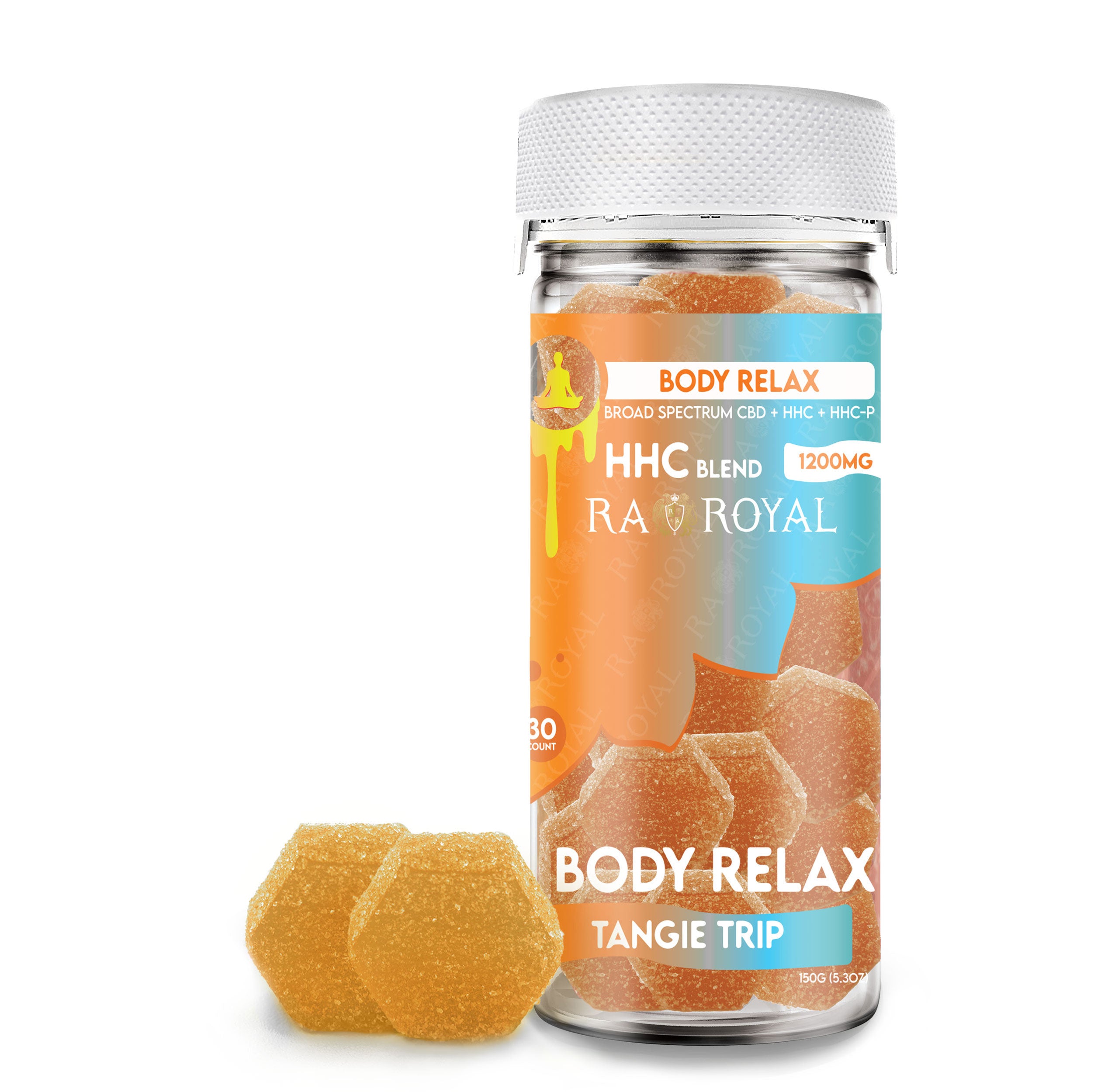 Ra Royal Tangie Trip CBD Body Relax Gummies 1200MG