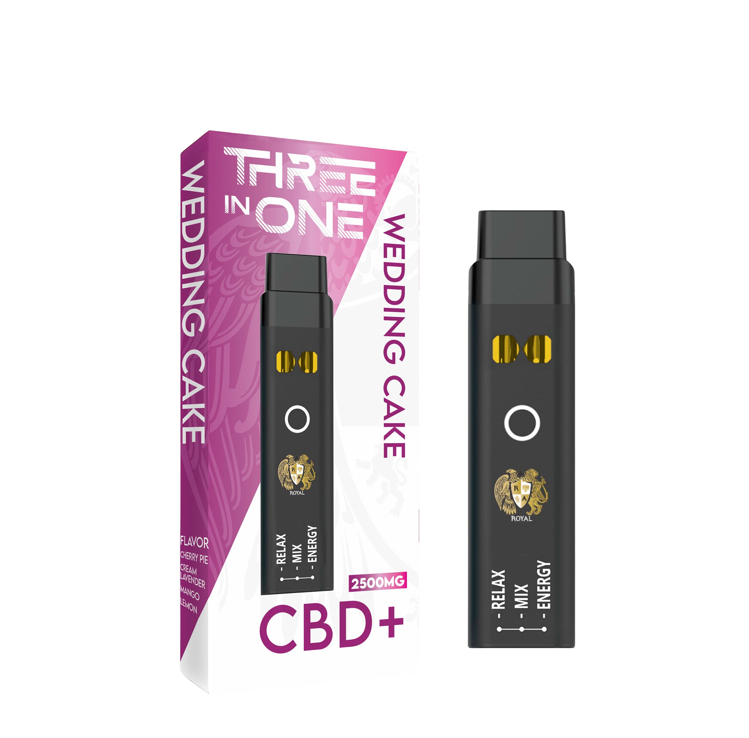 Ra Royal Wedding Cake 3 in 1 CBD Vape 2500MG