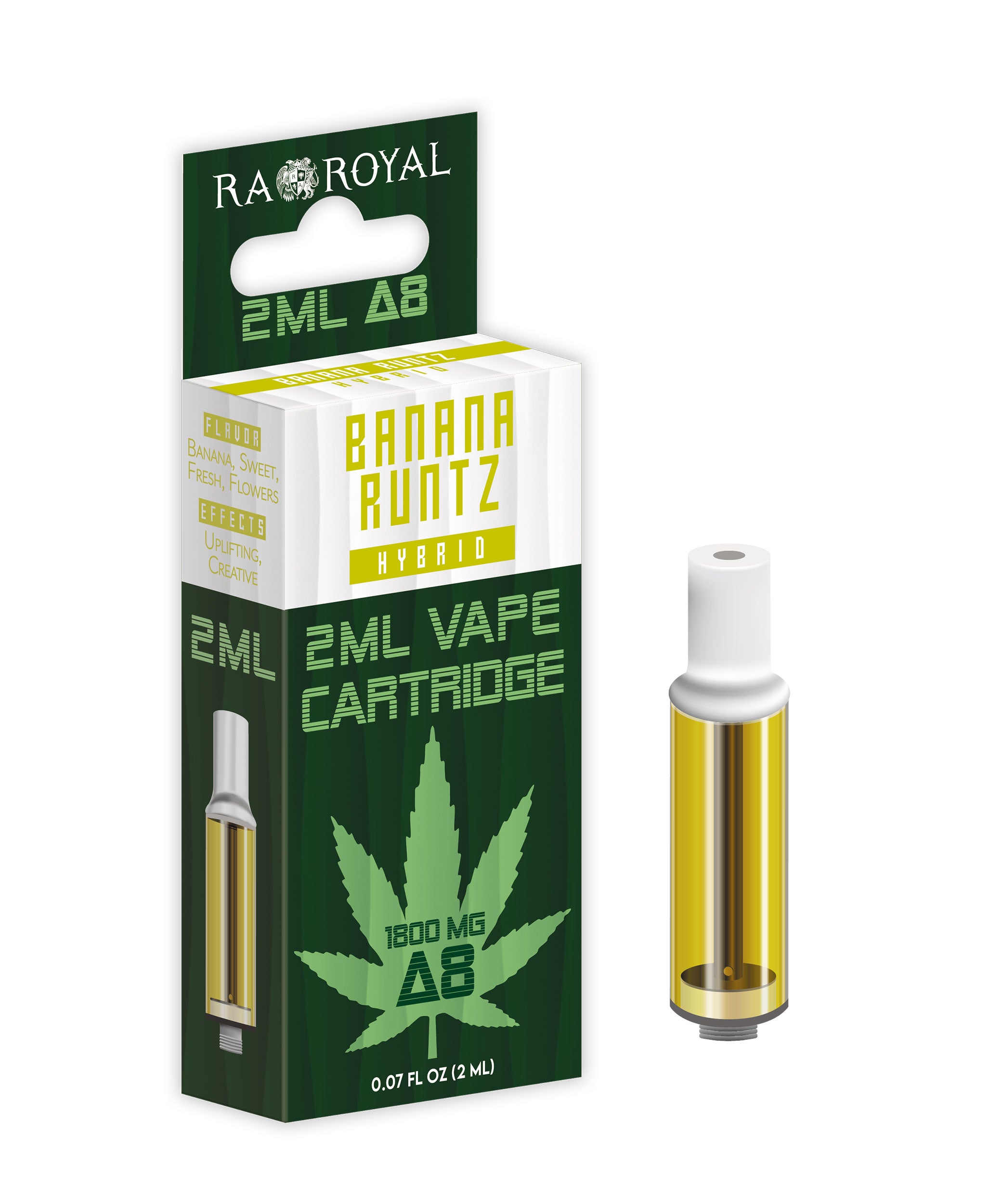 Ra Royal Banana Runtz hybrid Delta 8 2ml cartridge 1800MG