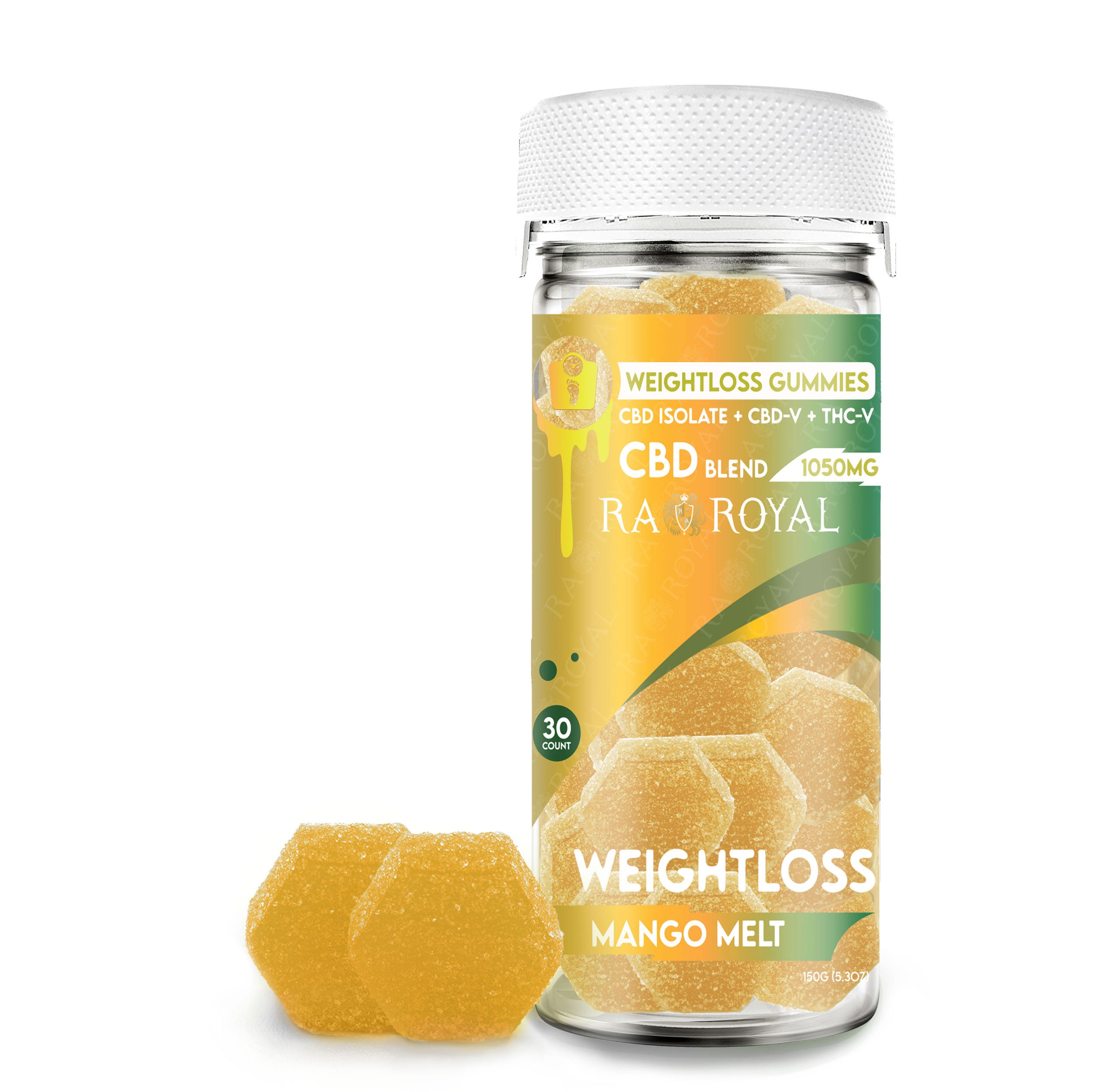 Ra Royal Mango Melt CBD Weightloss Gummies 1050MG